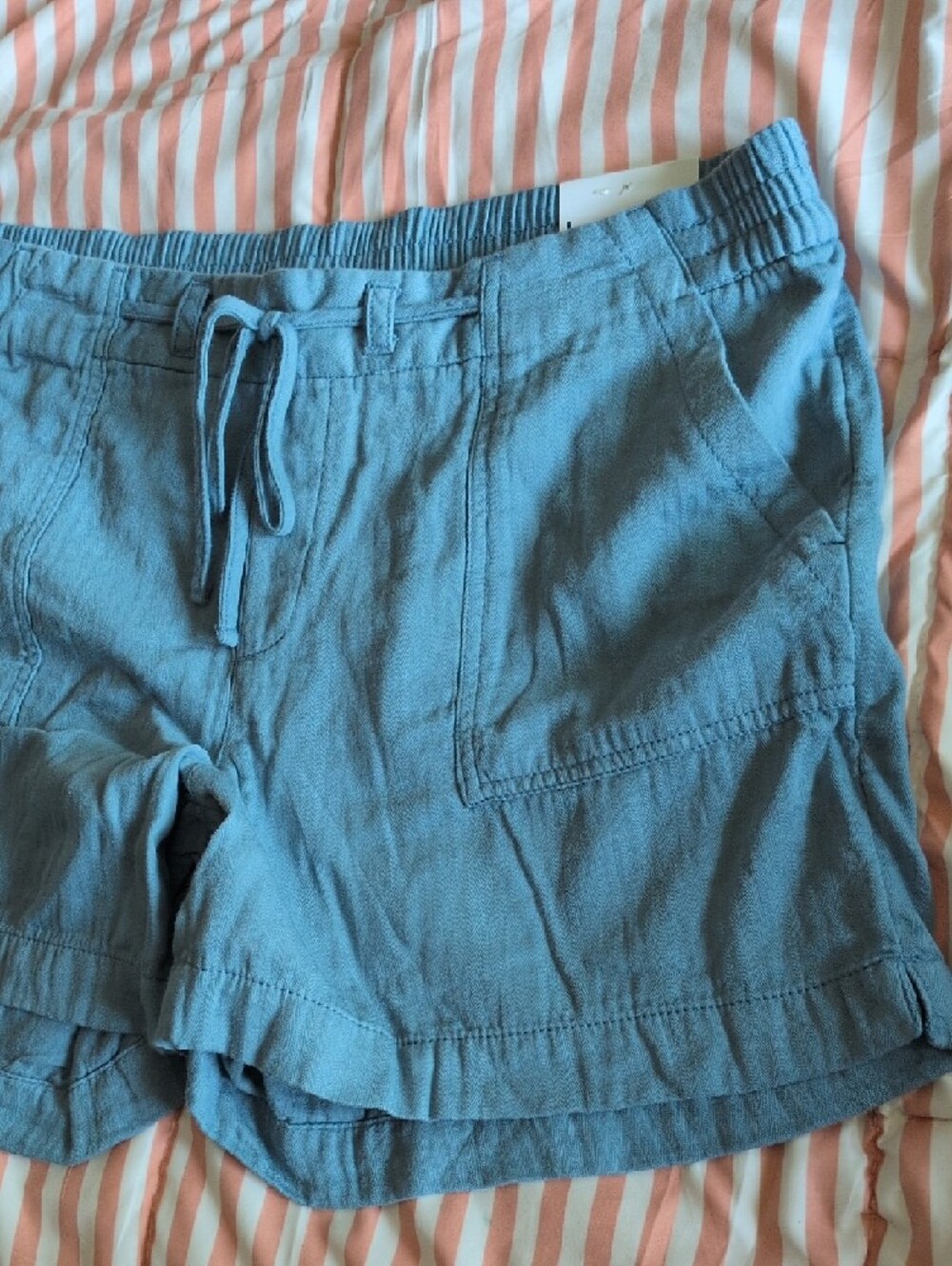 Old Navy Blue Drawstring Athletic Shorts - Picture 2 of 6